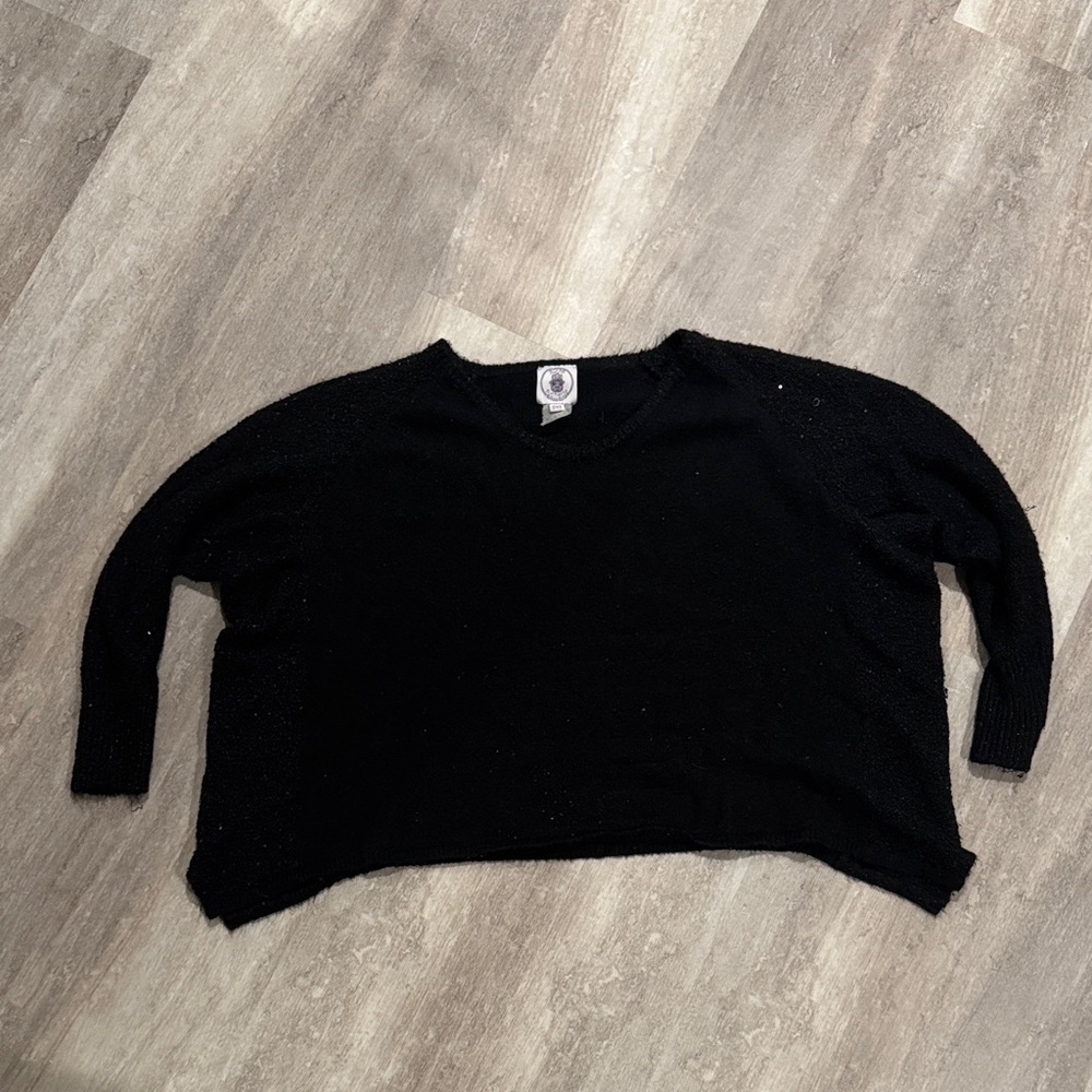 Black V-Neck Women's Sweater